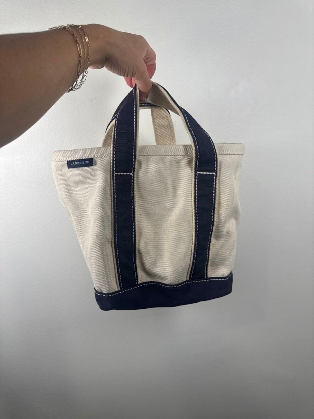 Lands' End Canvas Small Tote Bag, OS